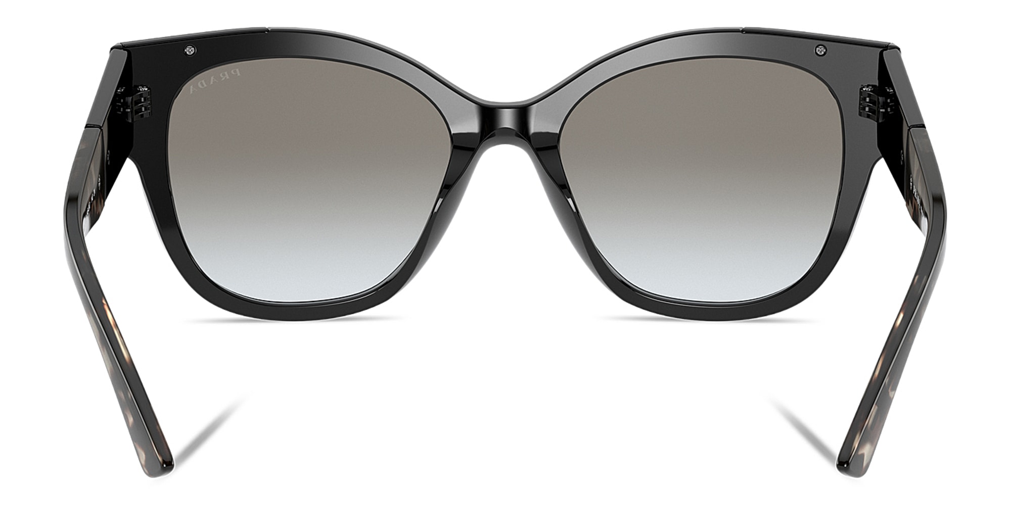 Shop PRADA Square Sunglasses in Black online.
