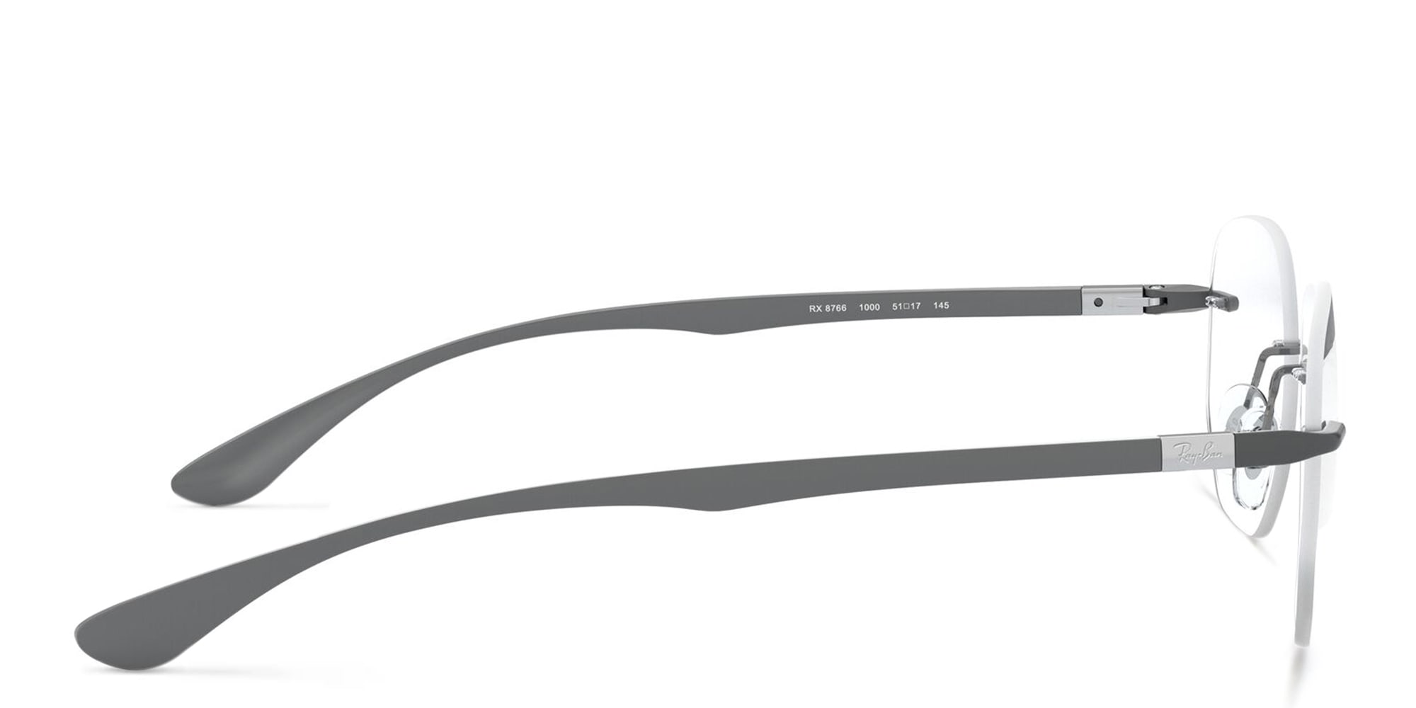 Shop Ray-Ban Unisex Irregular Eyeglasses in Gunmetal online.