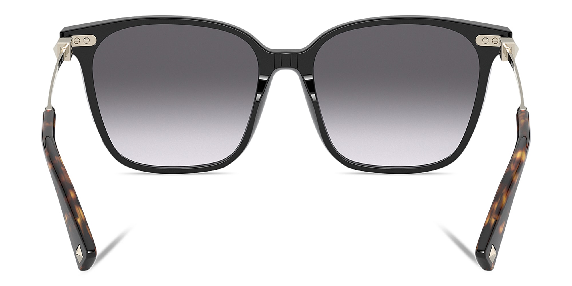 Shop VALENTINO Square Sunglasses in Black online.