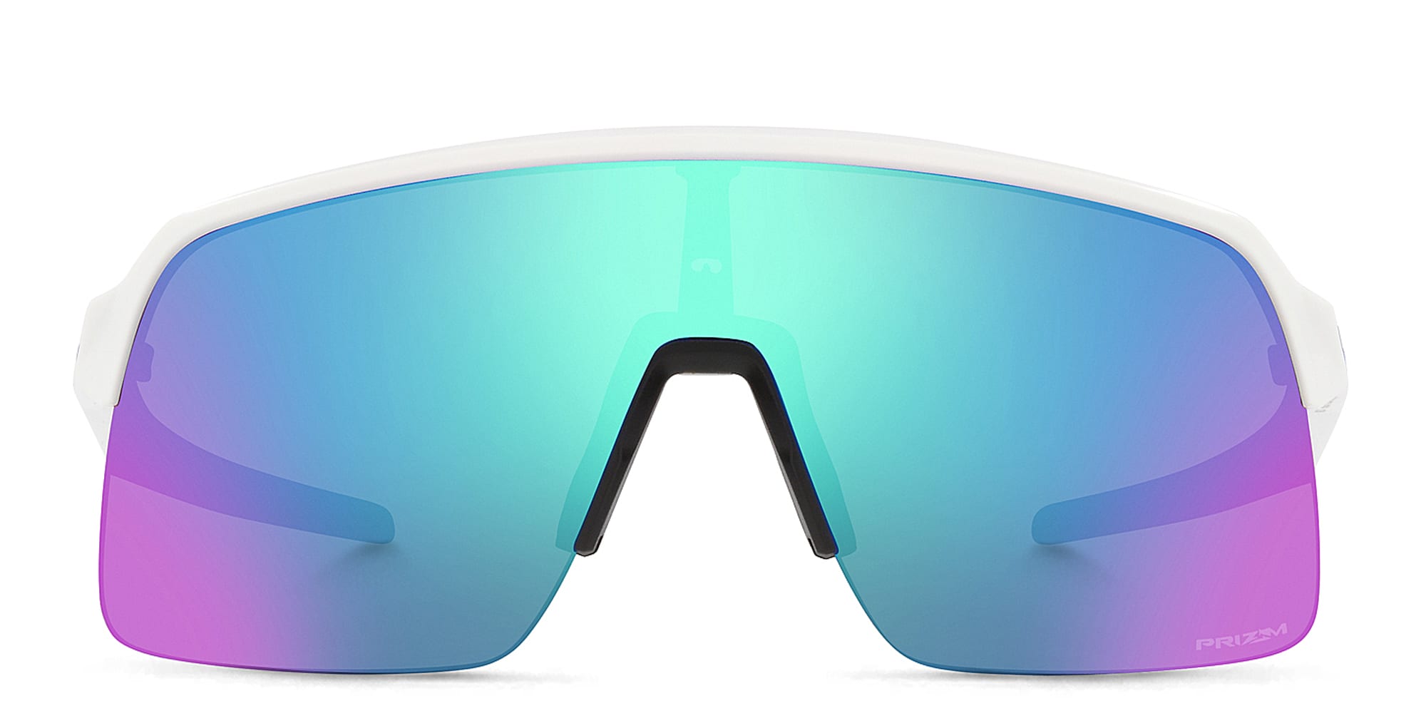 Shop Oakley Sutro Lite Half-Rim Rectangle Sunglasses in White online.