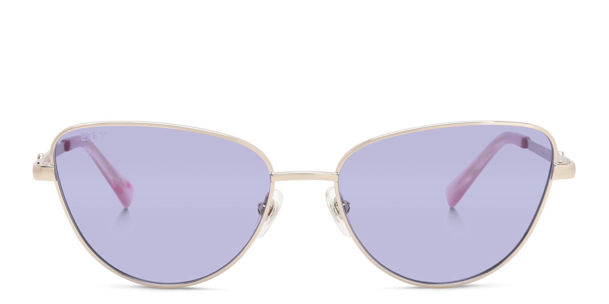 Shop EYE'M Cat Eye Sunglasses in Gold online.