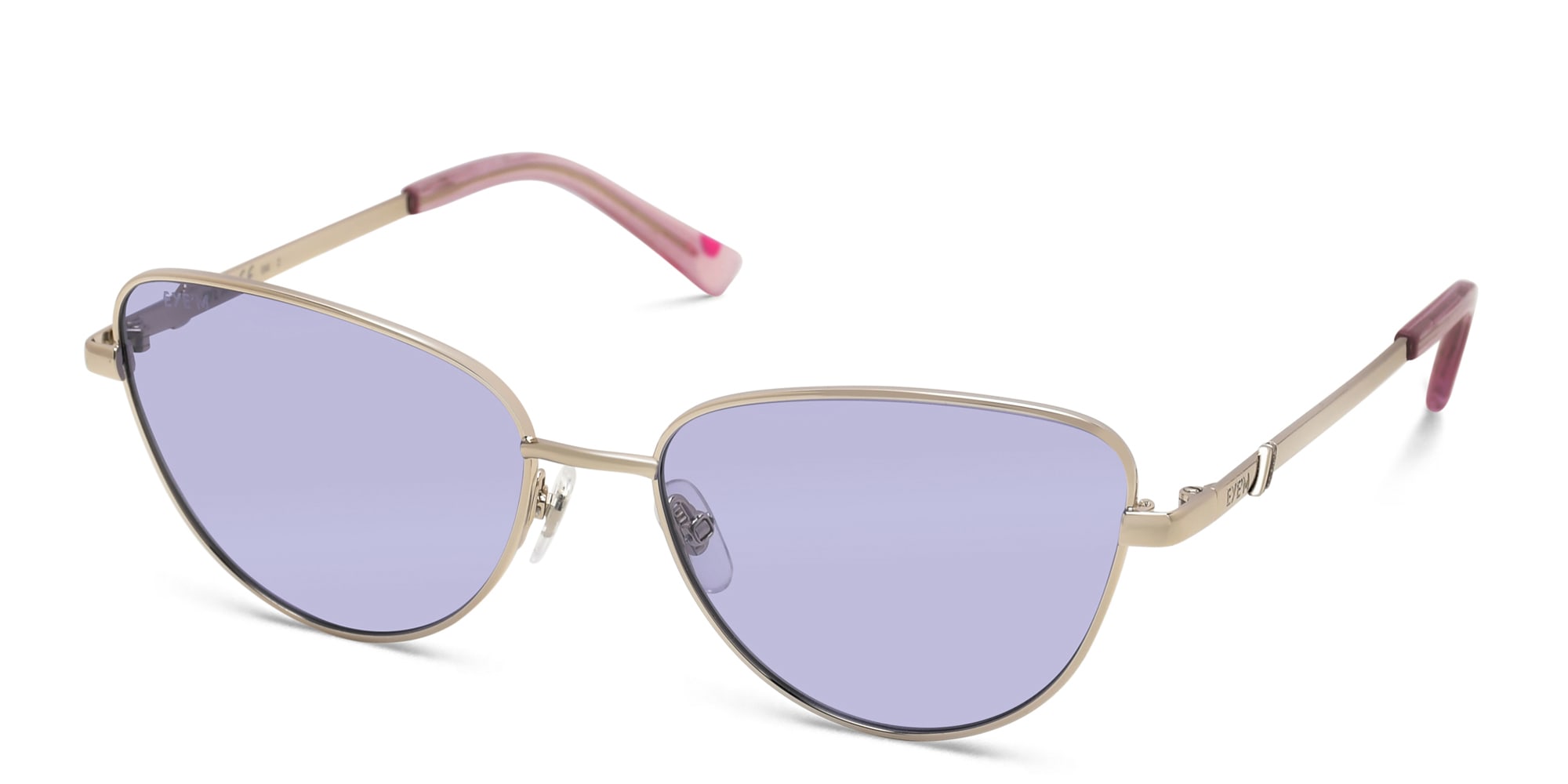 Shop EYE'M Cat Eye Sunglasses in Gold online.