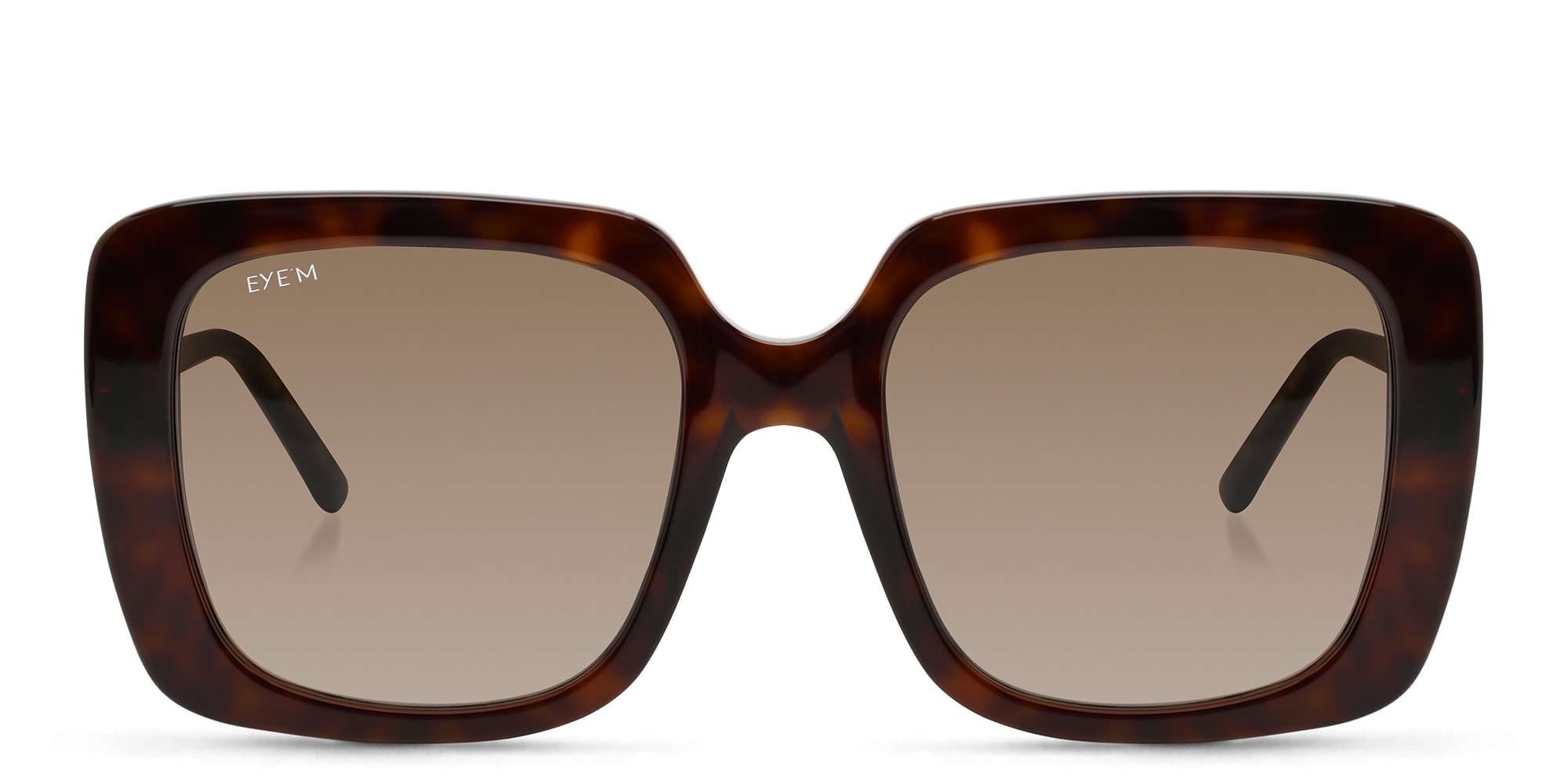 Shop EYE'M Square Sunglasses in Havana online.