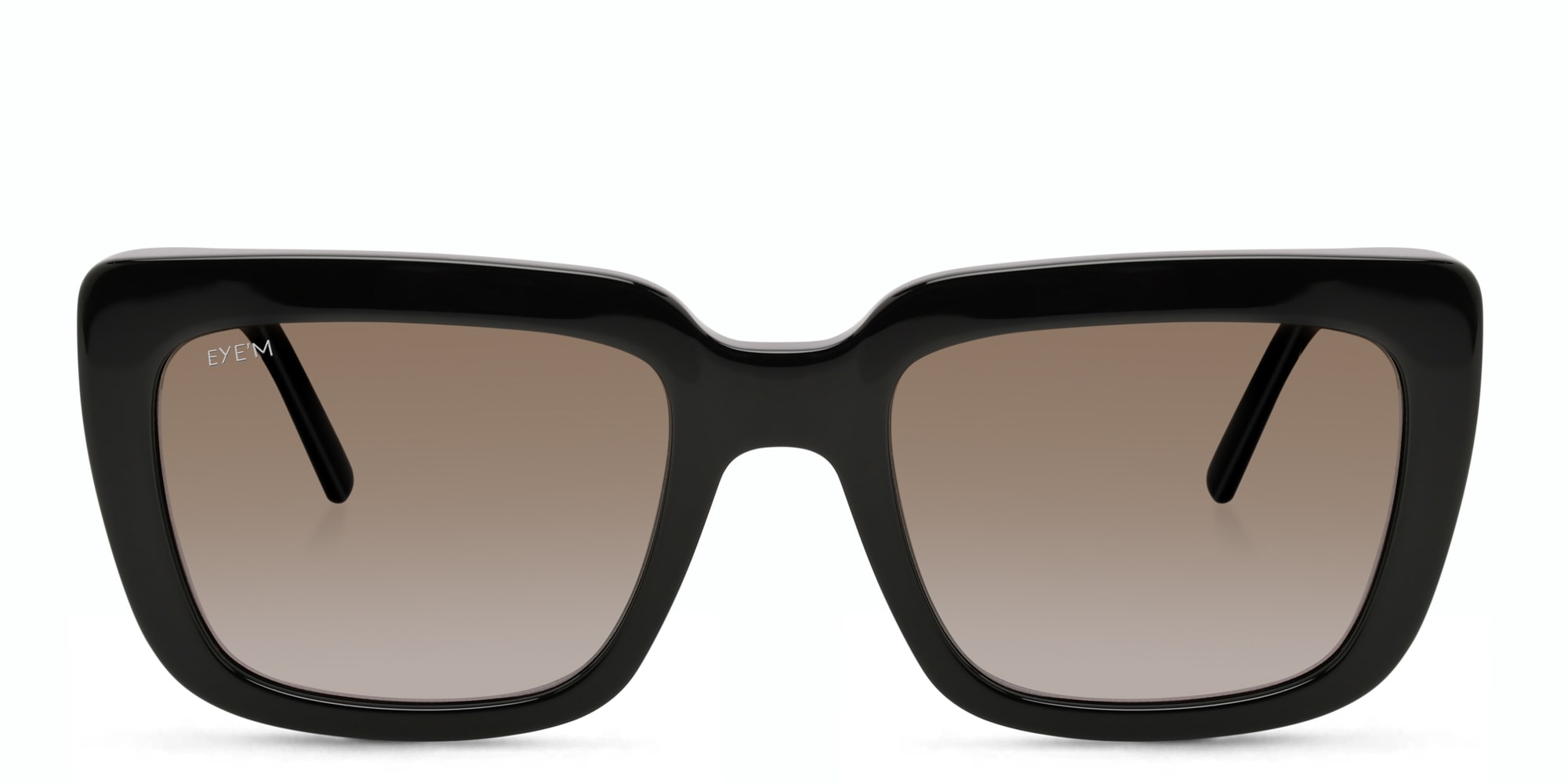 Shop EYE'M Square Sunglasses in Black online.