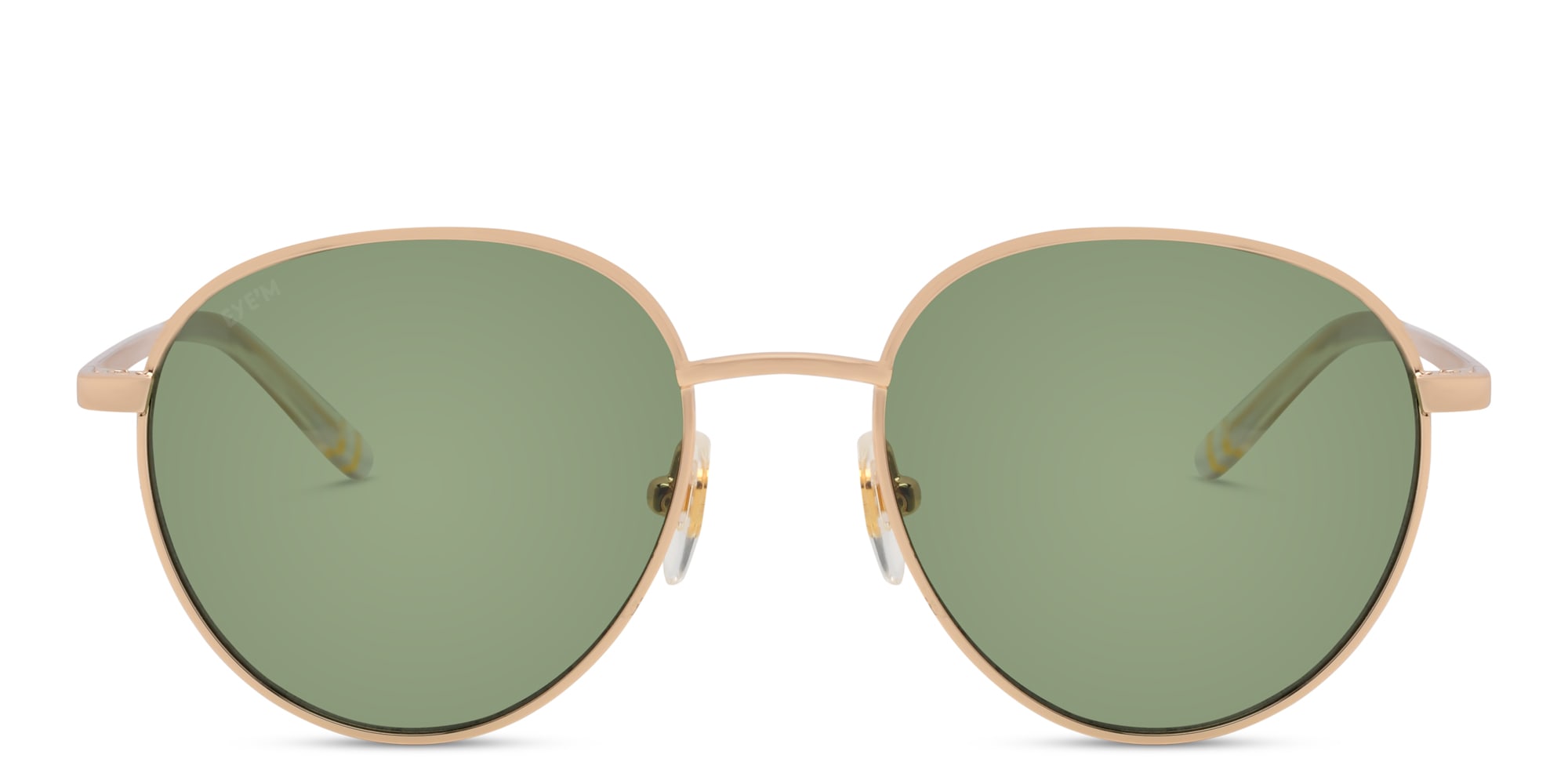 Shop EYE'M Kids Round Sunglasses in Gold online.