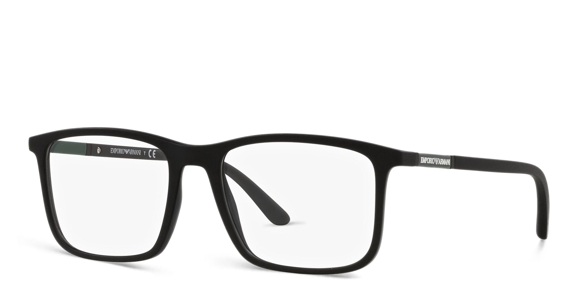 تسوق نظارة طبية مستطيلة امبوريو أرماني بلون Matte Black أونلاين.