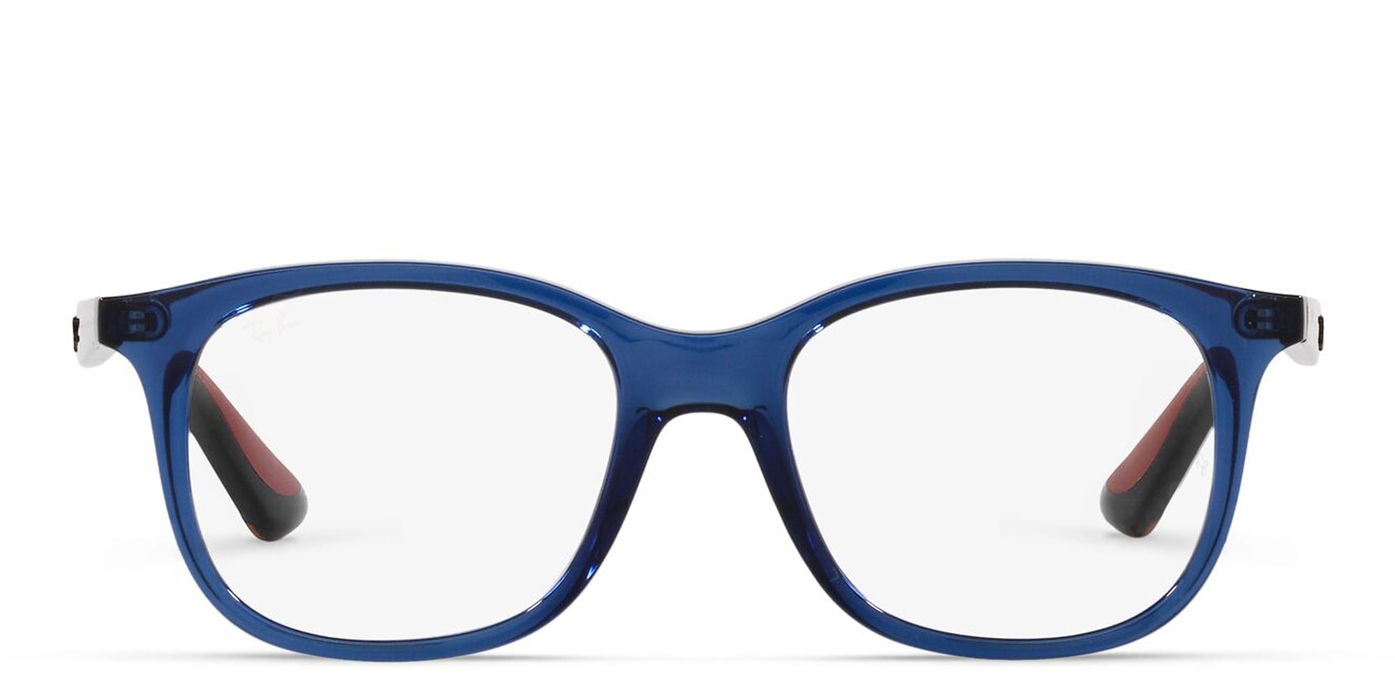 تسوق نظارة طبية بإطار مربع للصغار راي بان جونيور بلون Transparent Blue أونلاين.