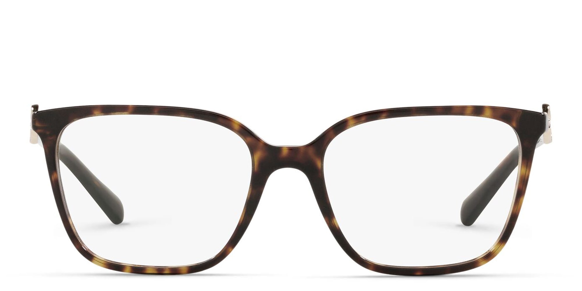 Shop BVLGARI Rectangle Eyeglasses in Havana online.