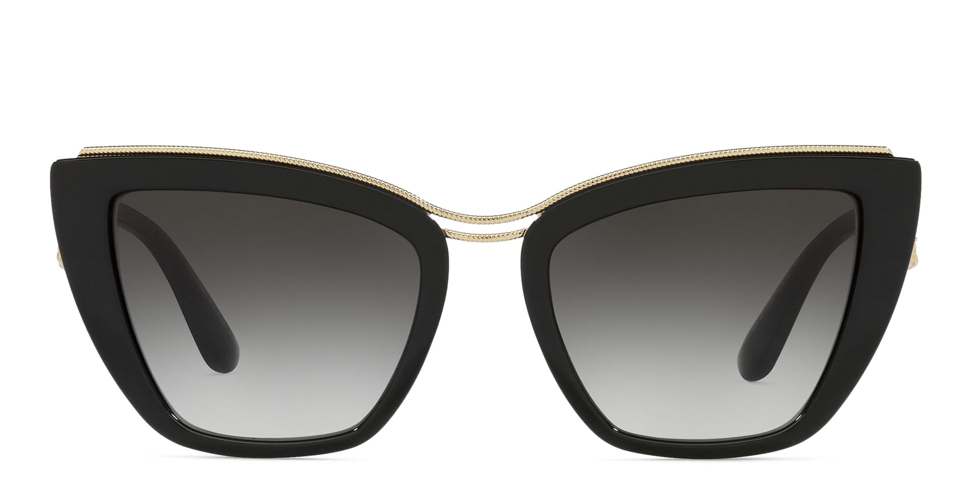 Shop Dolce & Gabbana Cat Eye Sunglasses in Black online.