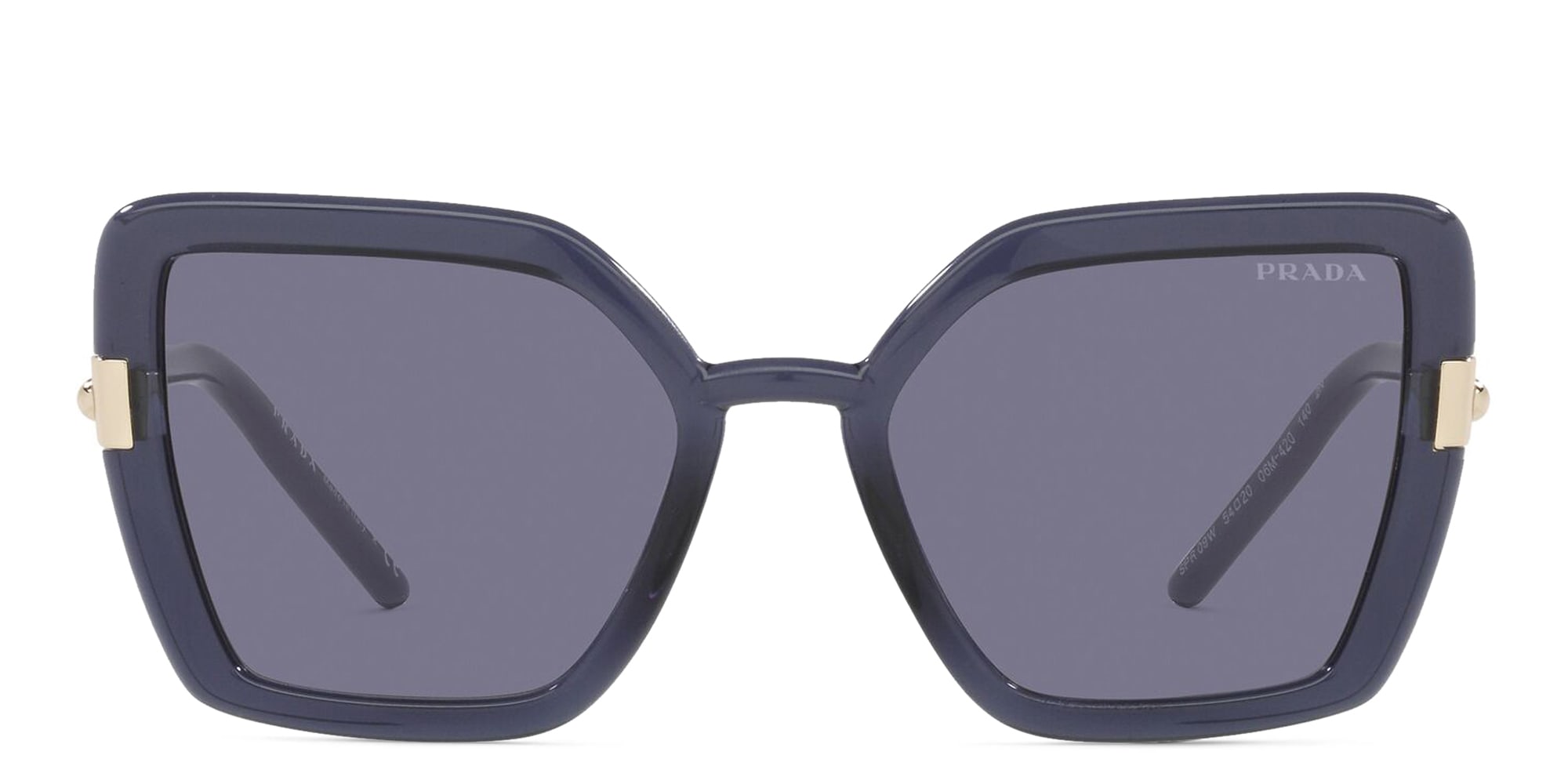 Shop PRADA Cat Eye Sunglasses in Crystal Bluette online.