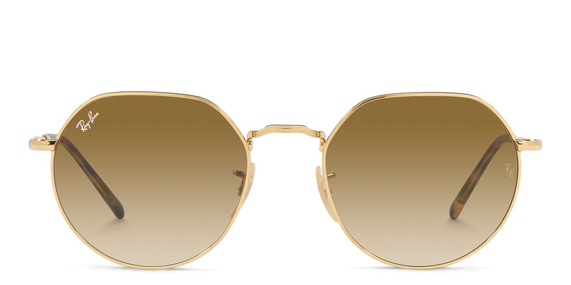 Shop Ray-Ban Jack Unisex Irregular Sunglasses in Gold online.