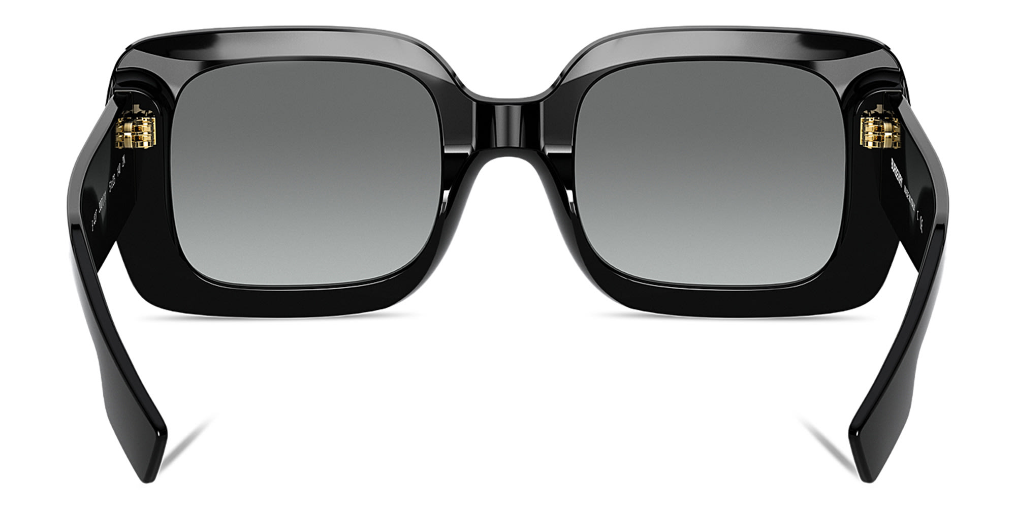 Shop BURBERRY Square Sunglasses in Black online.