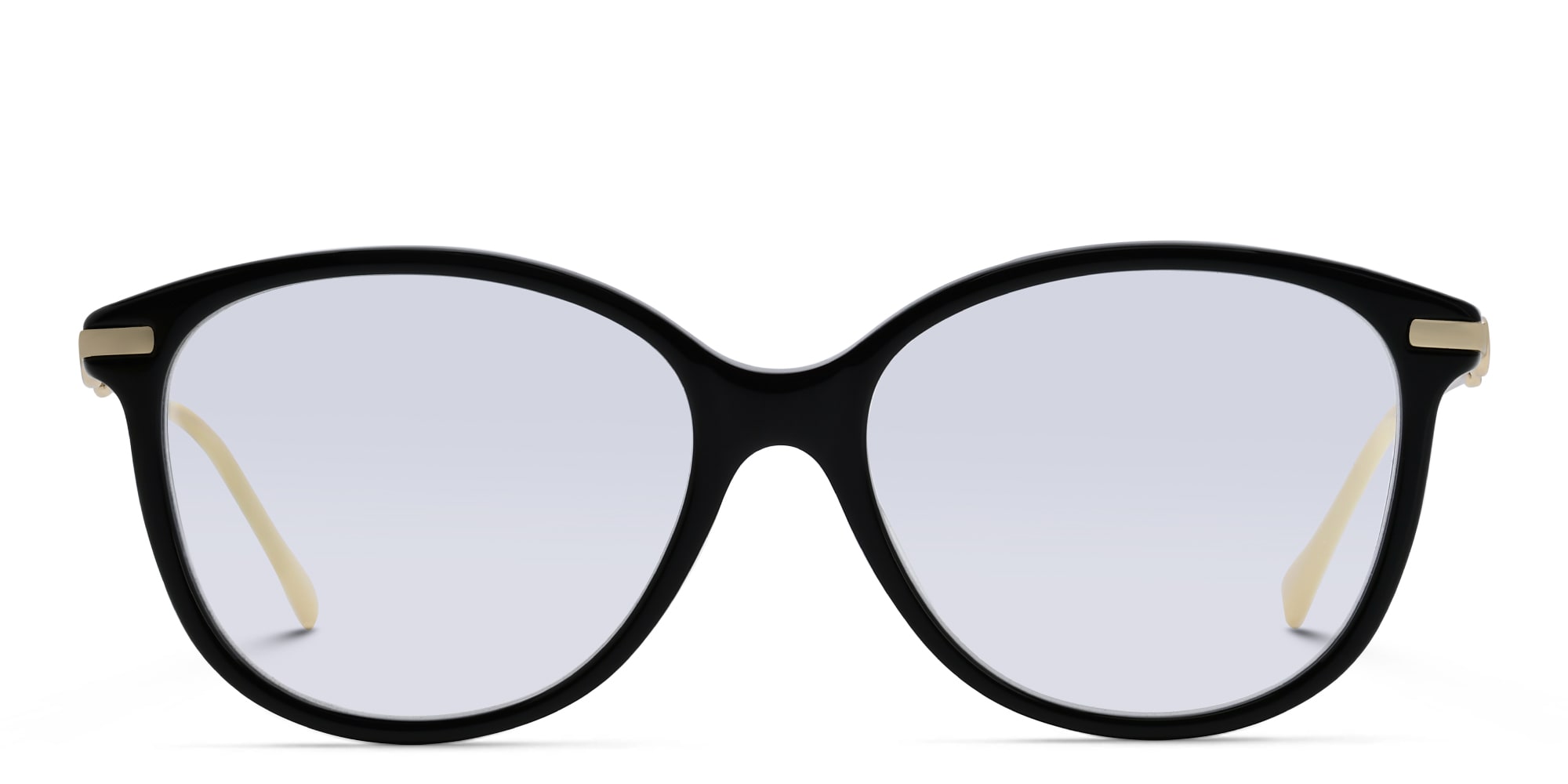 Shop GUCCI Cat Eye Eyeglasses in Gold online.