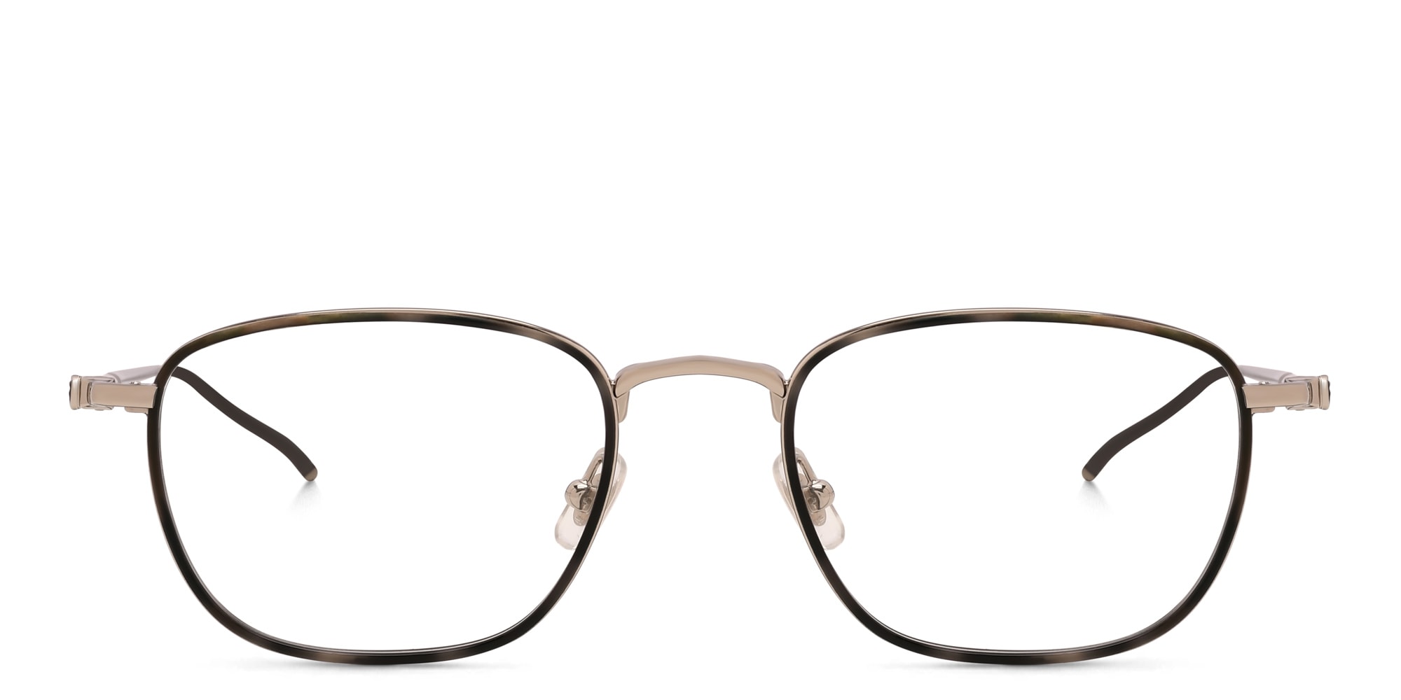 Shop MONTBLANC Square Eyeglasses in Grey online.