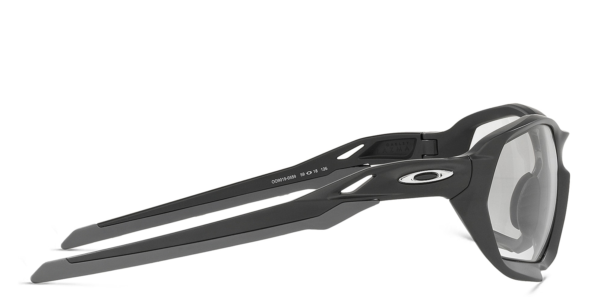 Shop Oakley Oakley Plazma Rectangle Sunglasses in Matte Carbon online.