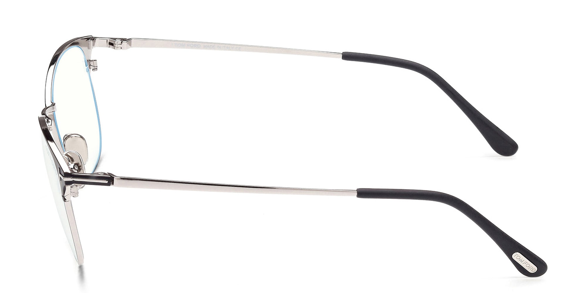 Shop TOM FORD Square Eyeglasses in Matte Black online.