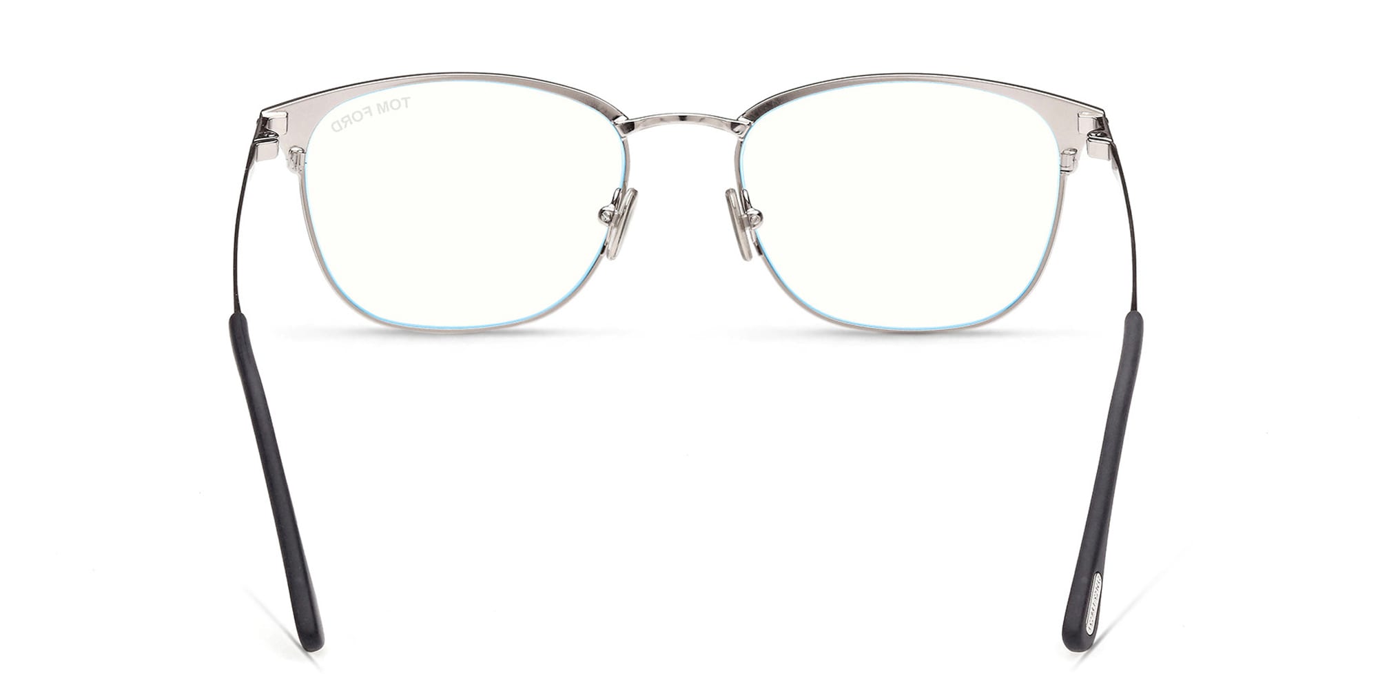 Shop TOM FORD Square Eyeglasses in Matte Black online.