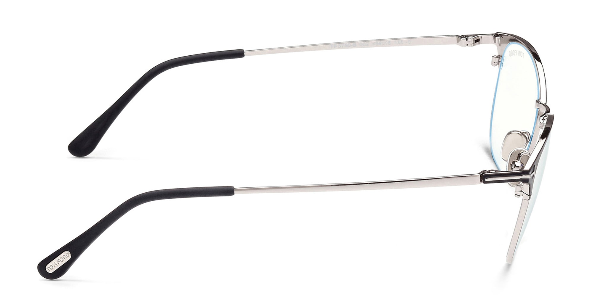 Shop TOM FORD Square Eyeglasses in Matte Black online.
