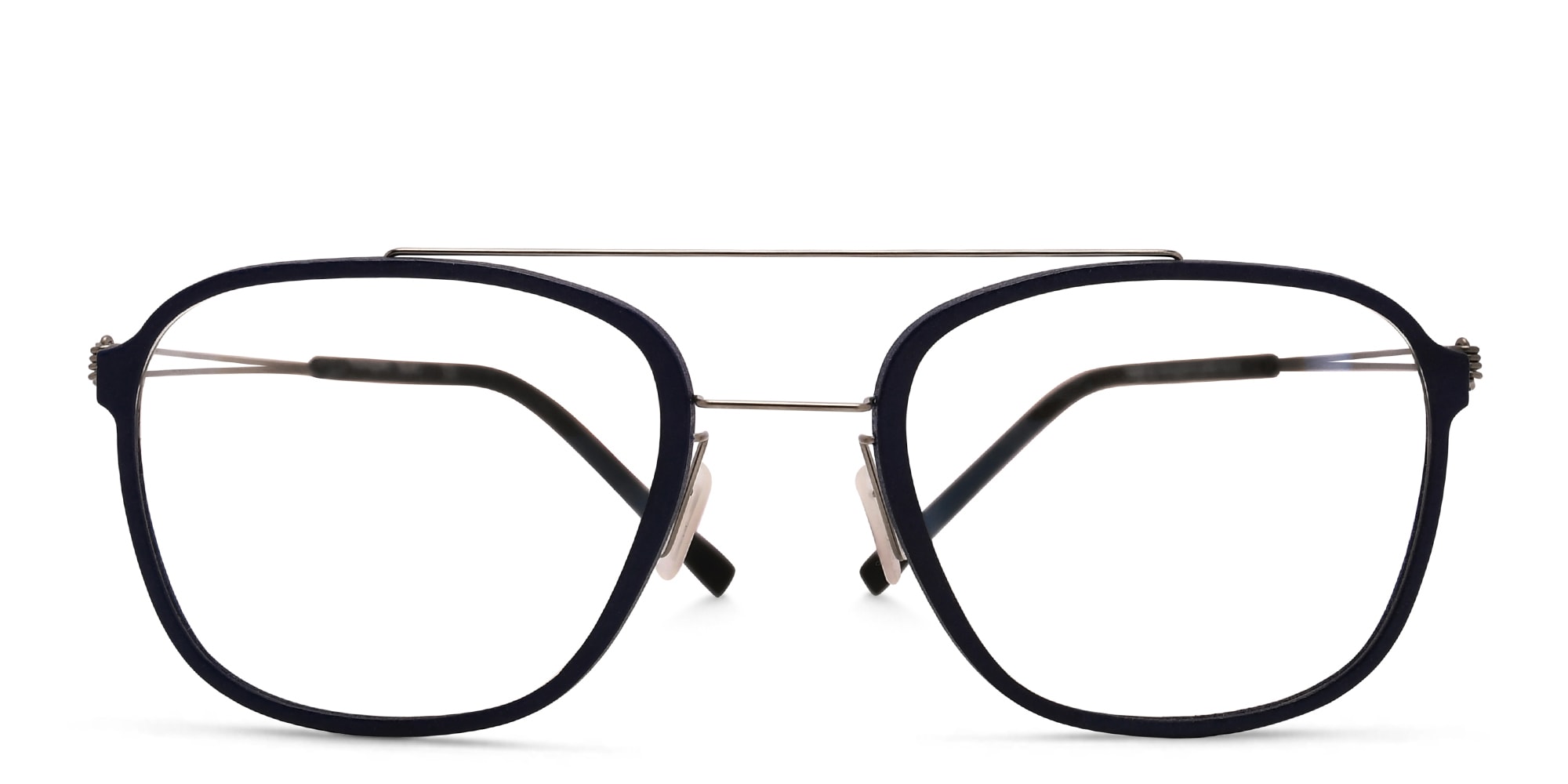 Shop MONOGRAM Unisex Square Eyeglasses in Blue online.