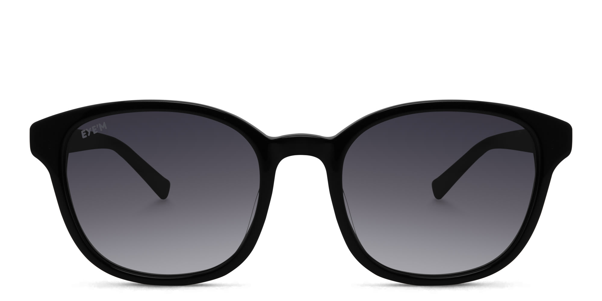 Shop EYE'M Round Sunglasses in Black online.