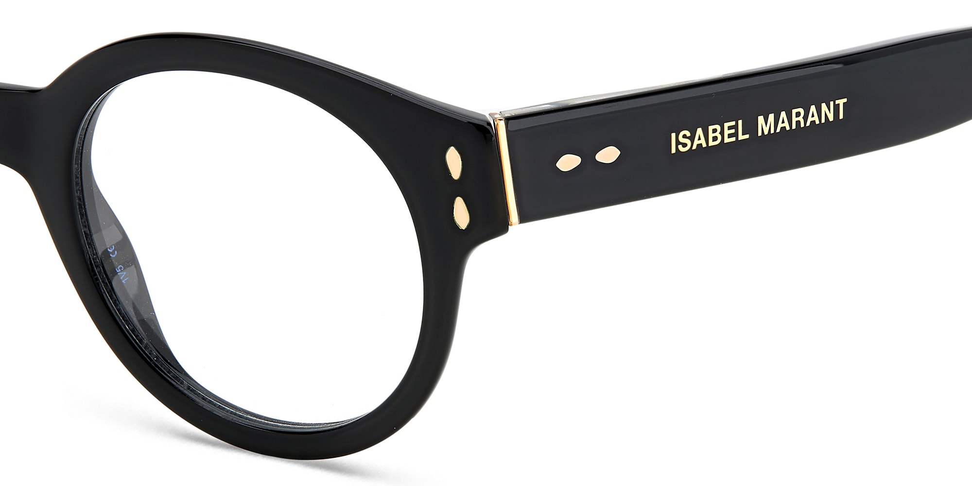 Shop ISABEL MARANT Round Eyeglasses in Black online.
