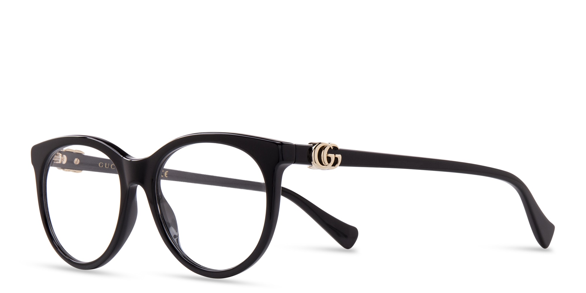 Shop GUCCI GG Cat-Eye Eyeglasses in Havana online.