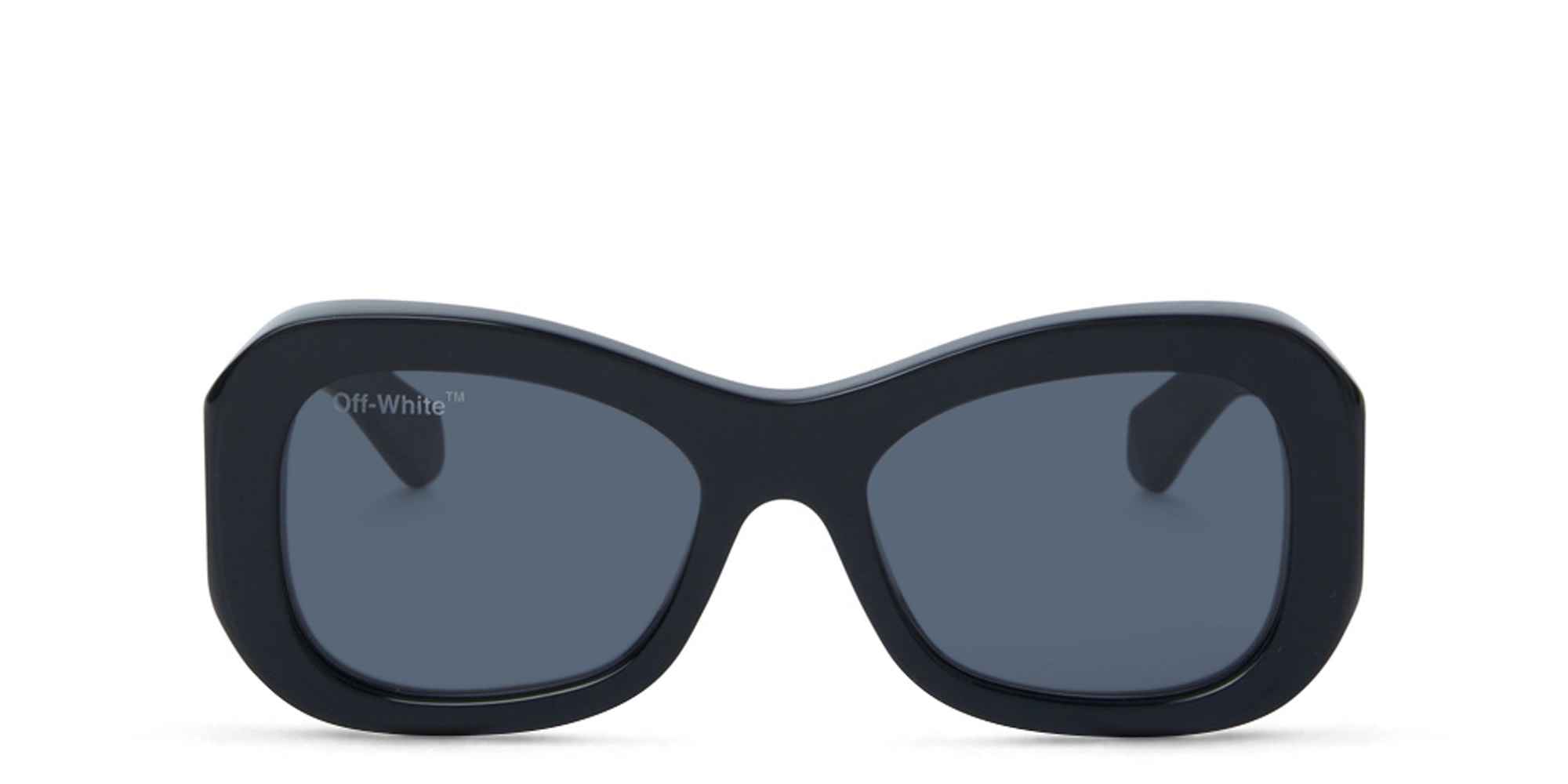 Shop OFF WHITE Unisex Round Sunglasses in Black online.