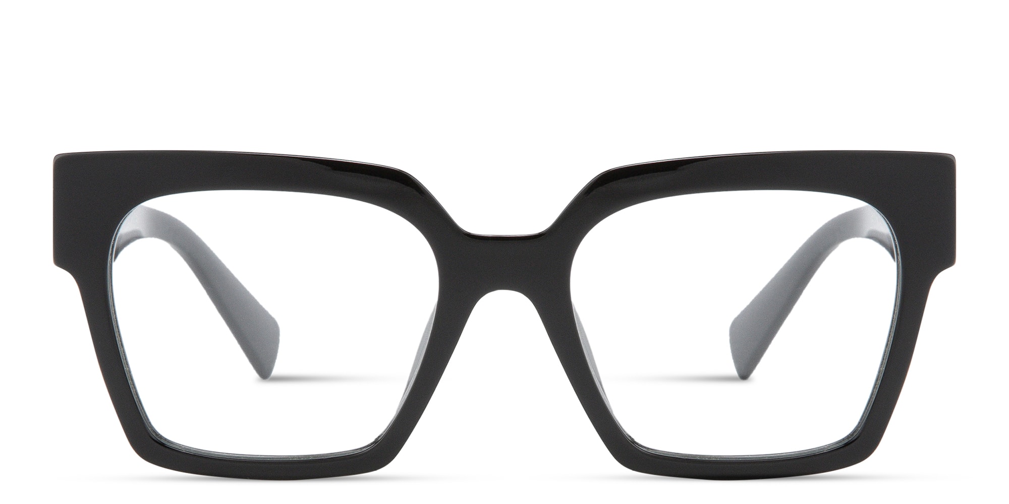 Shop MIU MIU Square Eyeglasses in Black online.