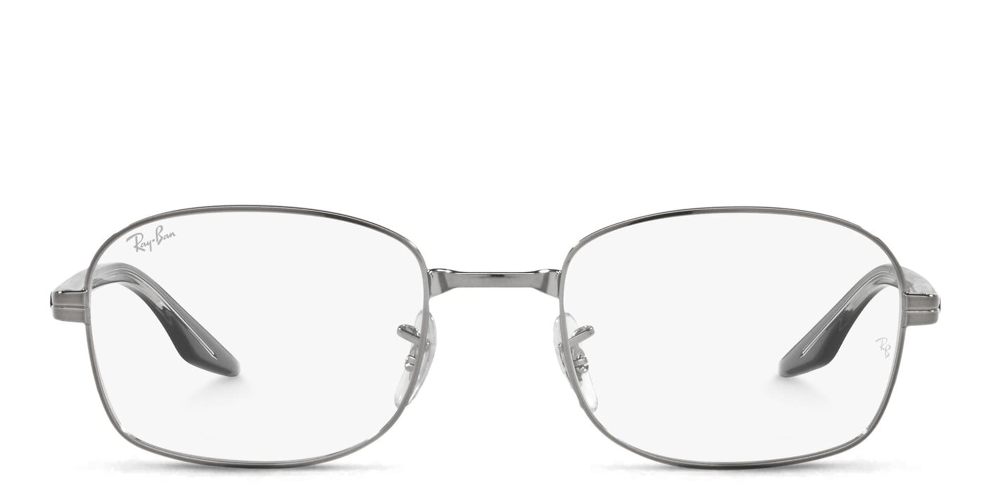 Shop Ray-Ban Unisex Rectangle Eyeglasses in Gunmetal online.
