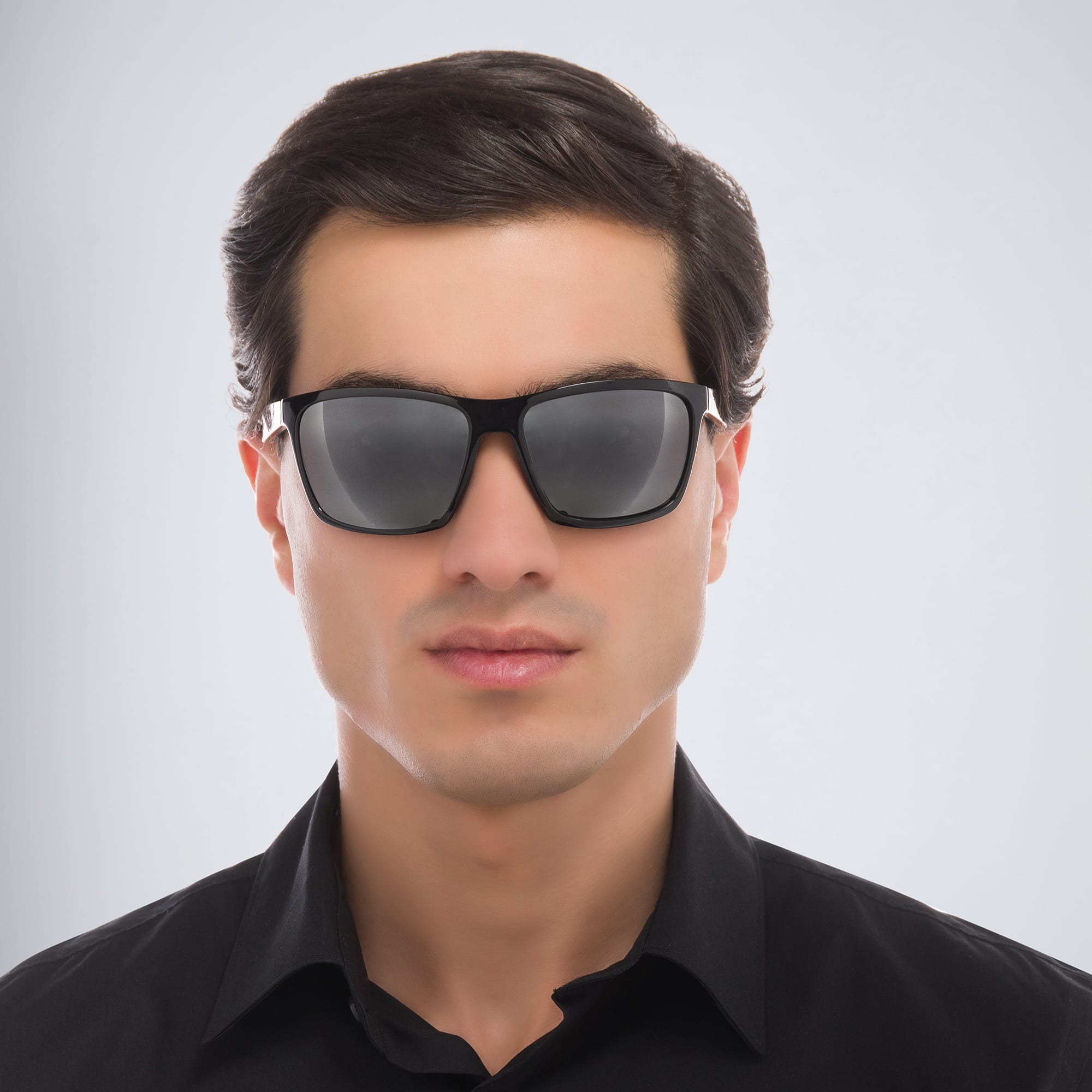 Shop Maui Jim Makoa Rectangle Sunglasses in Black online.
