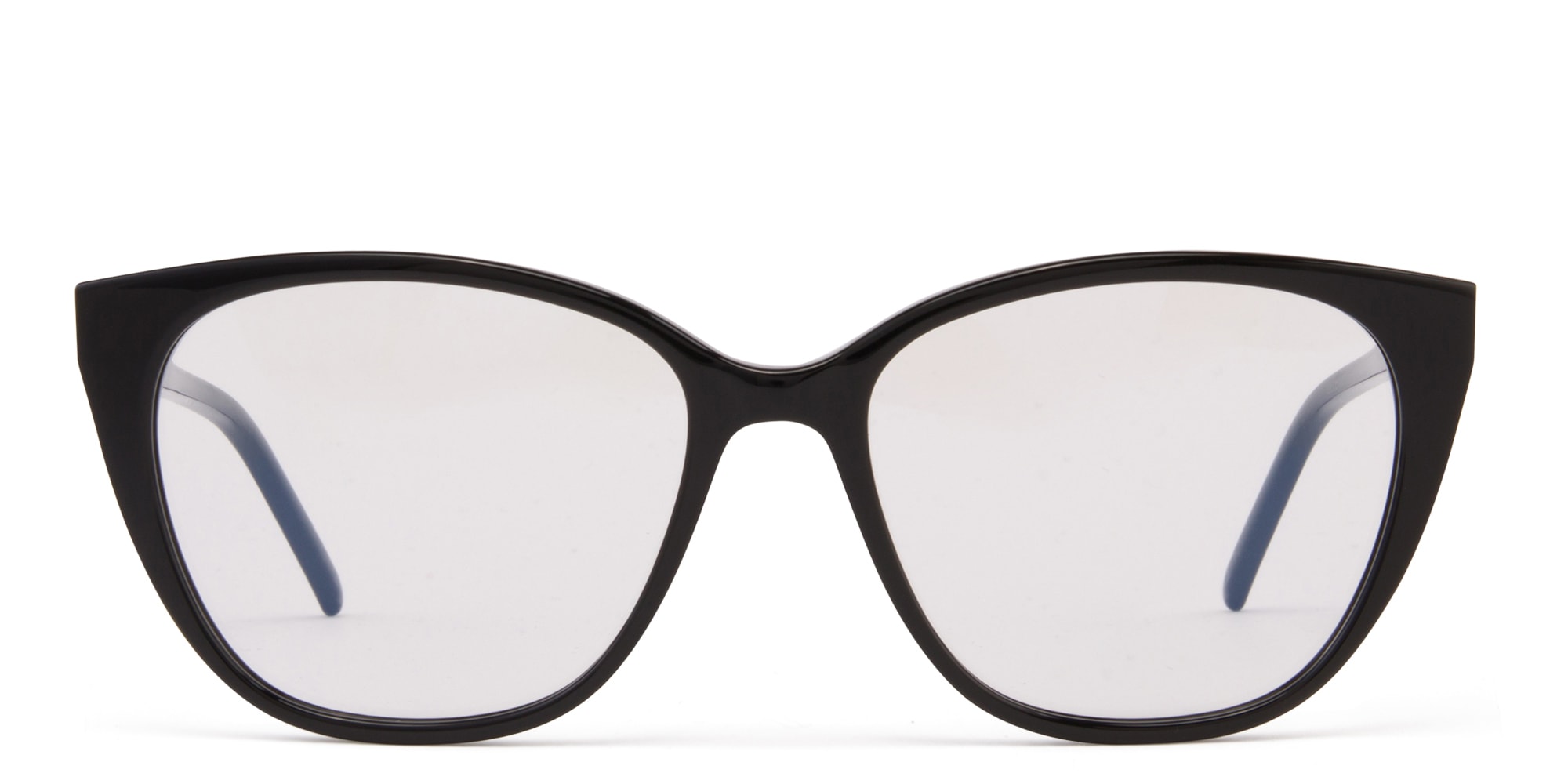 Shop SAINT LAURENT Cat-Eye Eyeglasses in Black online.