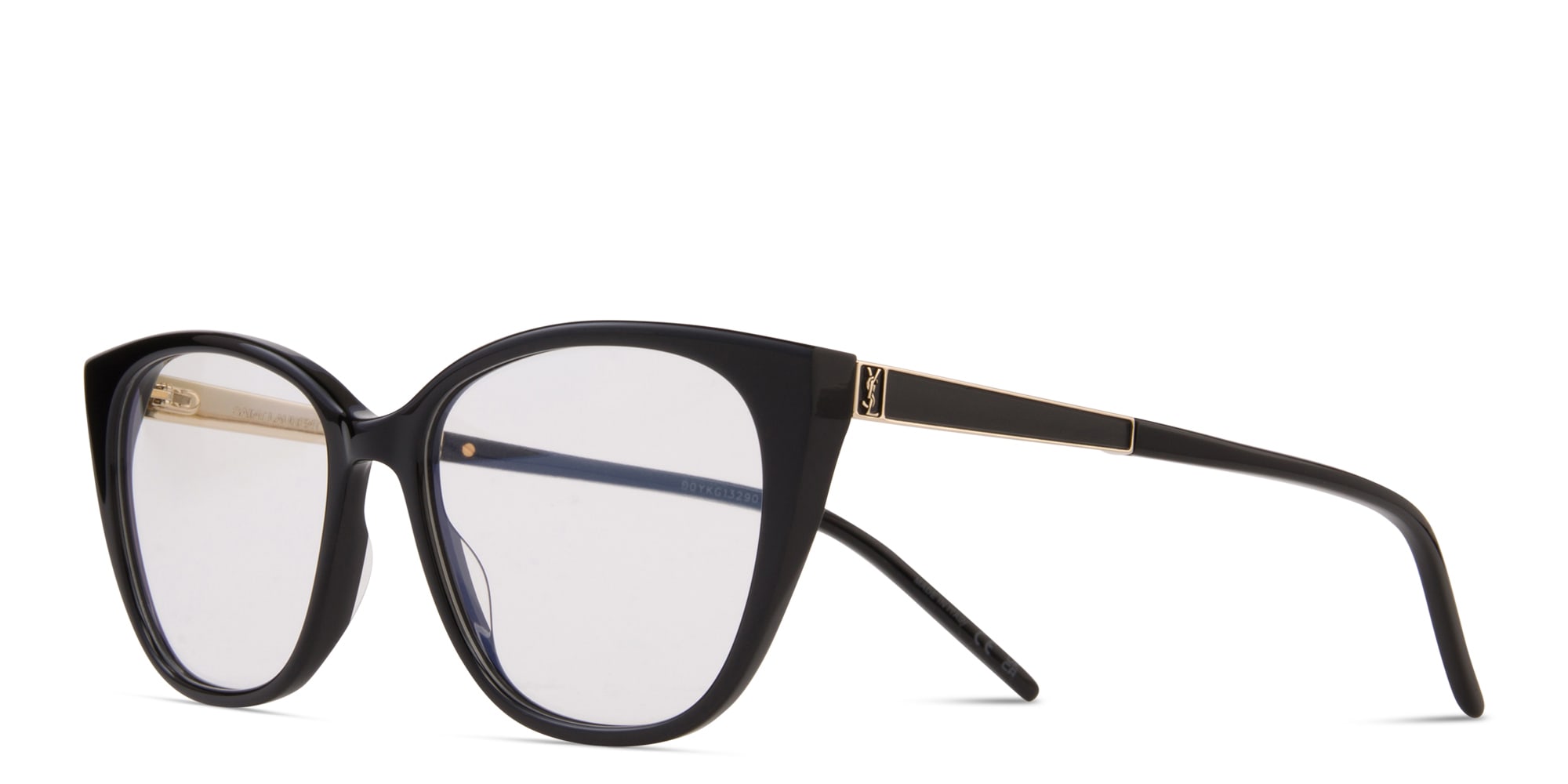 Shop SAINT LAURENT Cat-Eye Eyeglasses in Black online.