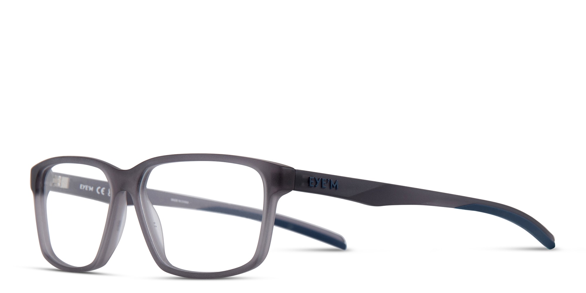 Shop EYE'M Wide Rectangle Eyeglasses in Grey online.