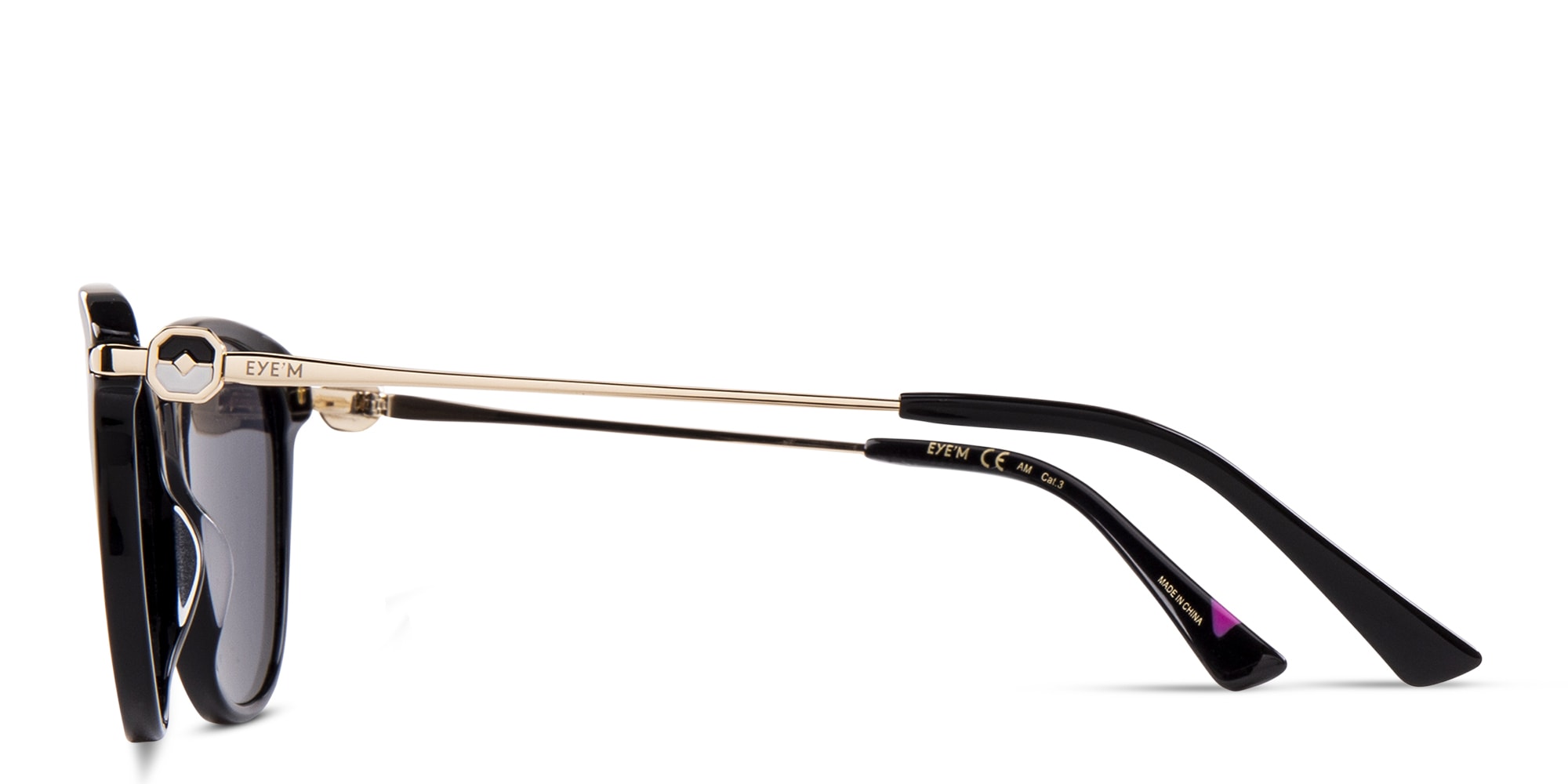 Shop EYE'M Cat-Eye Sunglasses in Black online.