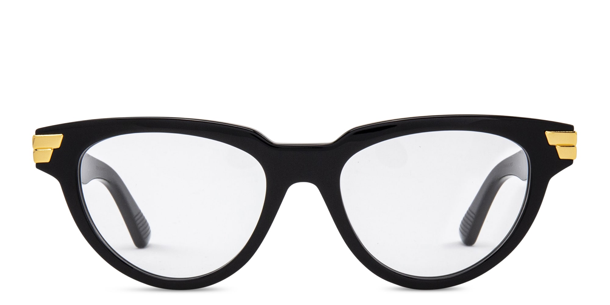 Shop BOTTEGA VENETA Cat-Eye Eyeglasses in Black online.