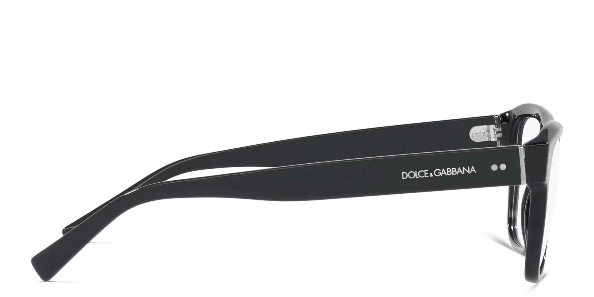 Shop Dolce & Gabbana Square Eyeglasses in Black online.
