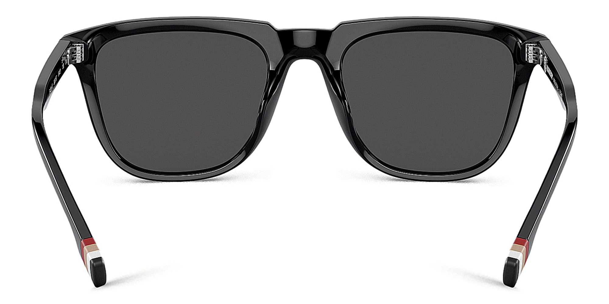 Shop BURBERRY Square Sunglasses in Black online.