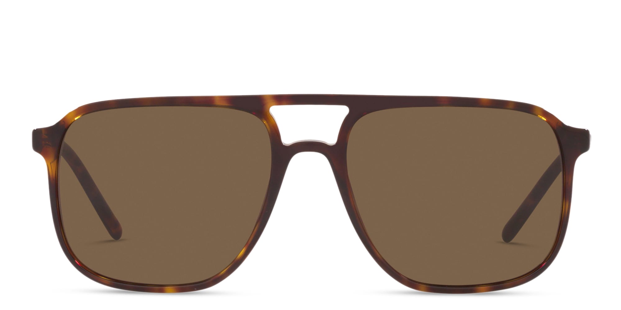 Shop Dolce & Gabbana Pilot Sunglasses in Havana online.
