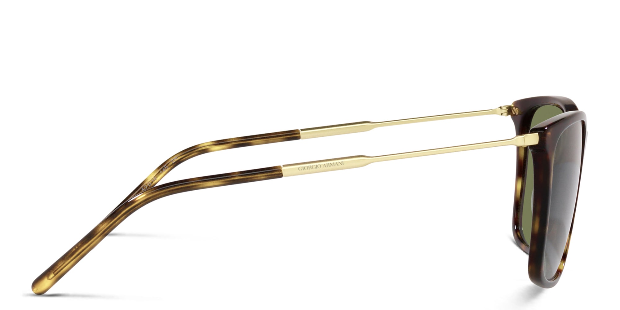 Shop GIORGIO ARMANI Square Sunglasses in Havana online.