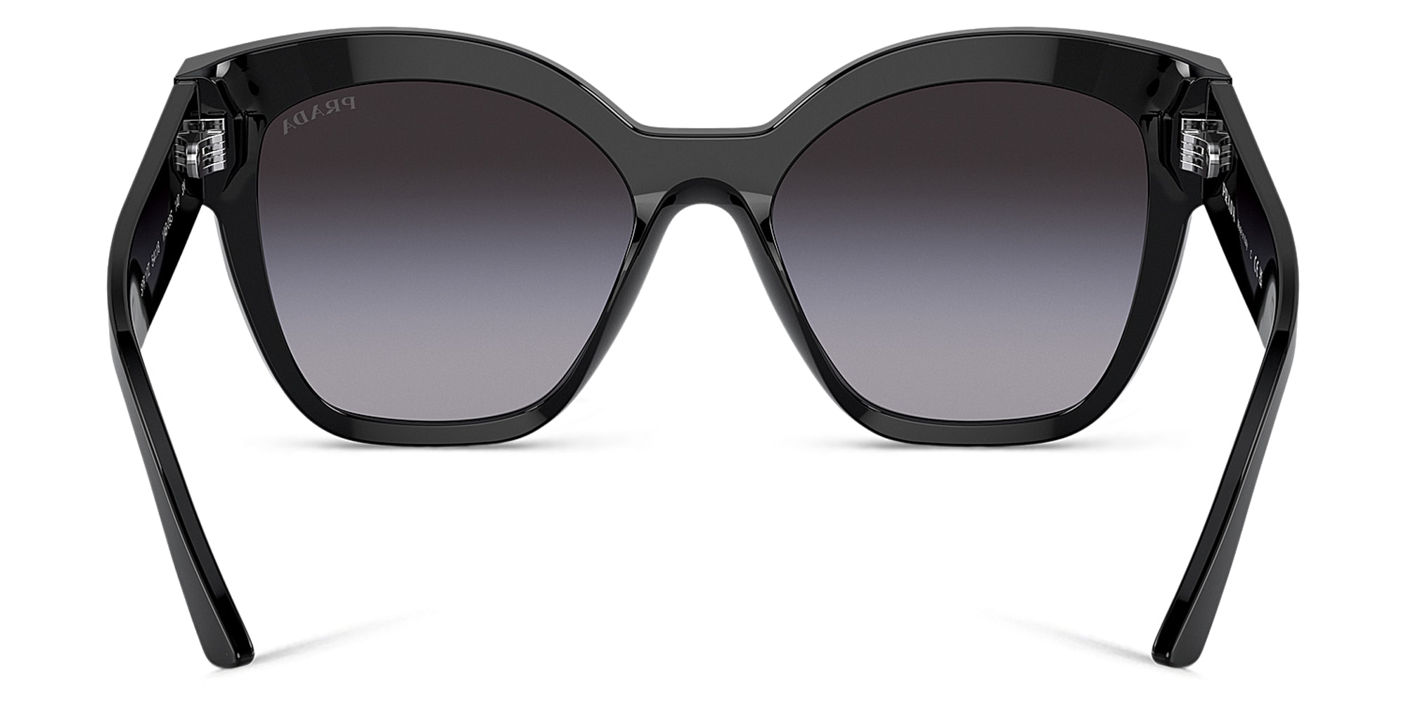 Shop PRADA Square Sunglasses in Black online.