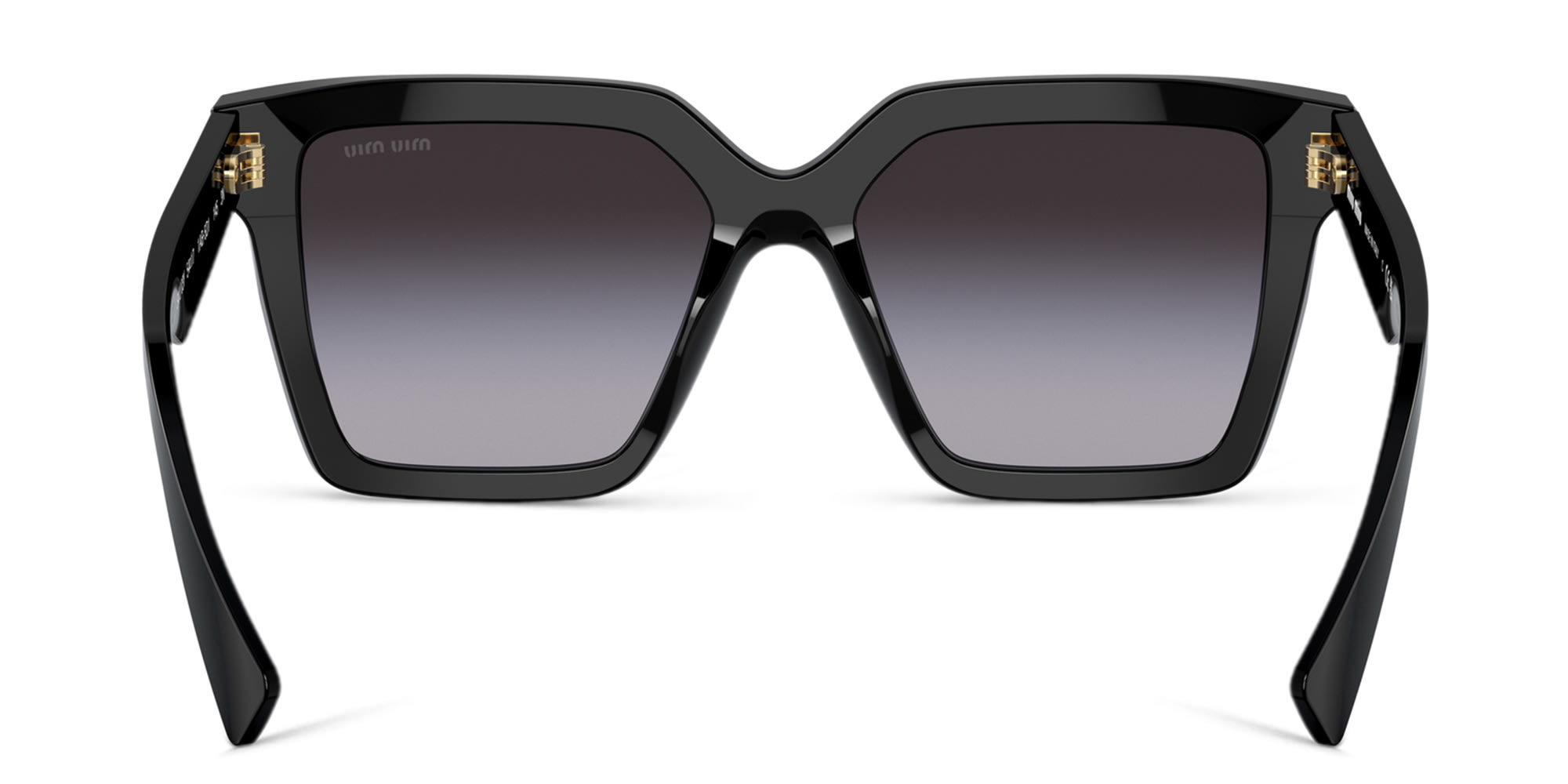 Shop MIU MIU Oversized Square Sunglasses in Black online.