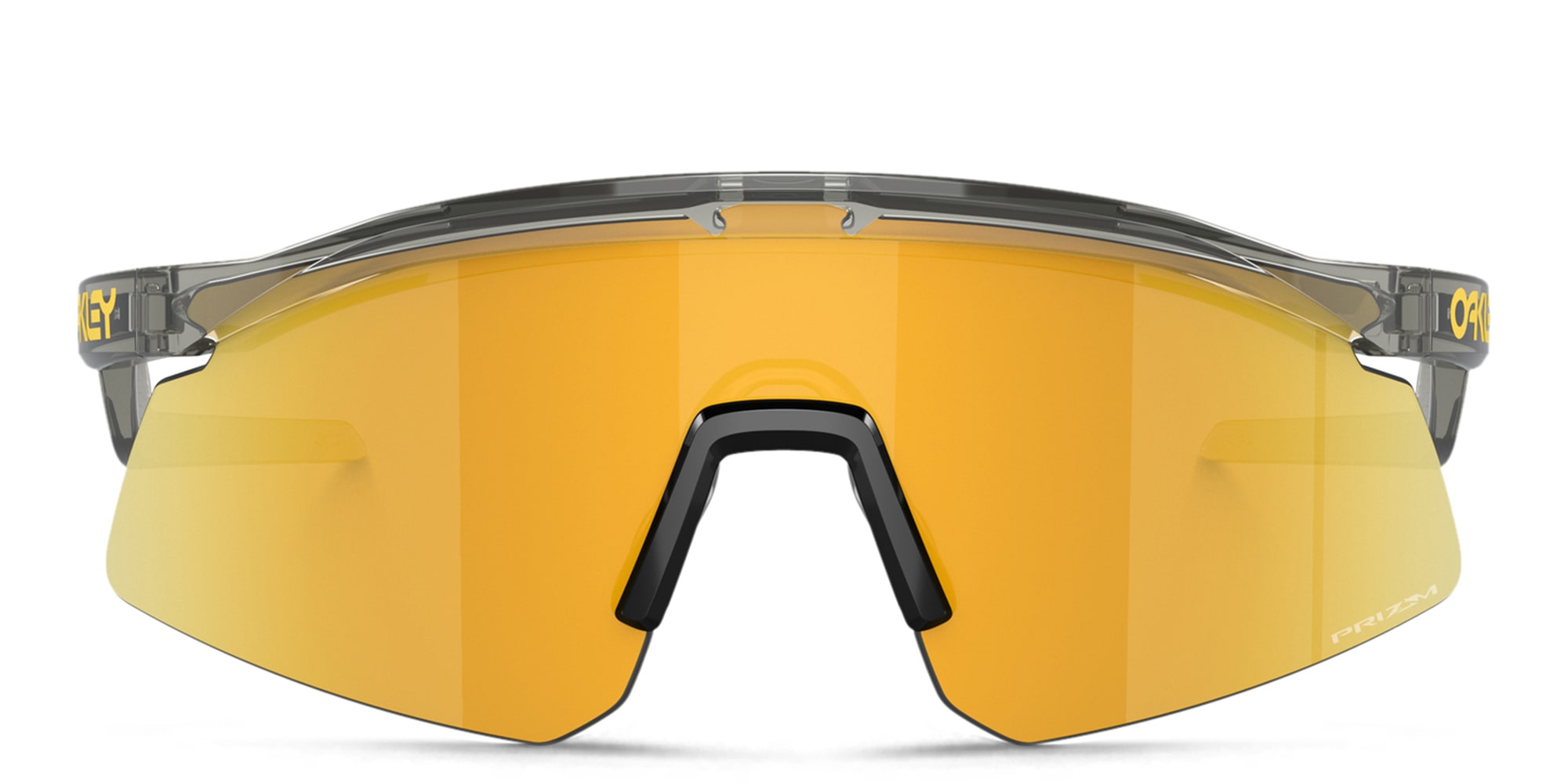 Shop Oakley Half-Rim Mask Sunglasses in Grey Ink online.