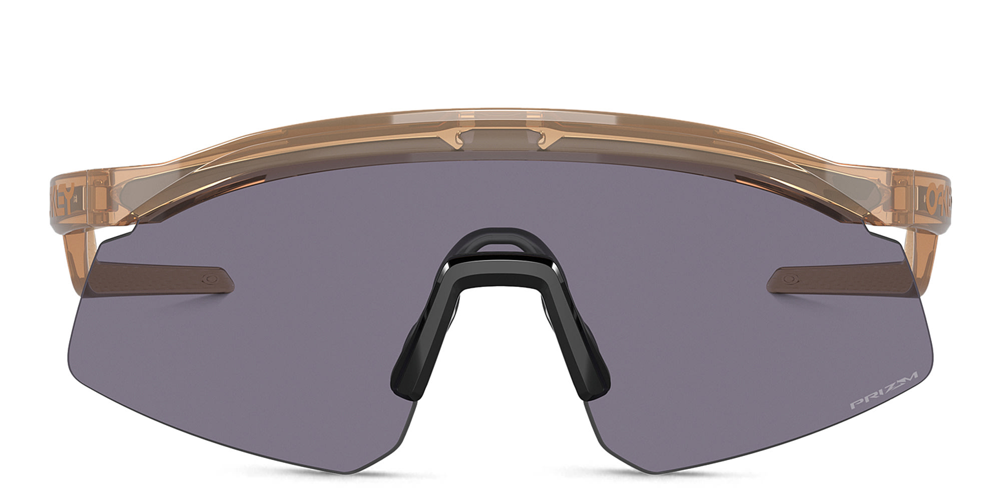 Shop Oakley BXTR Half-Rim Mask Sunglasses in Brown online.