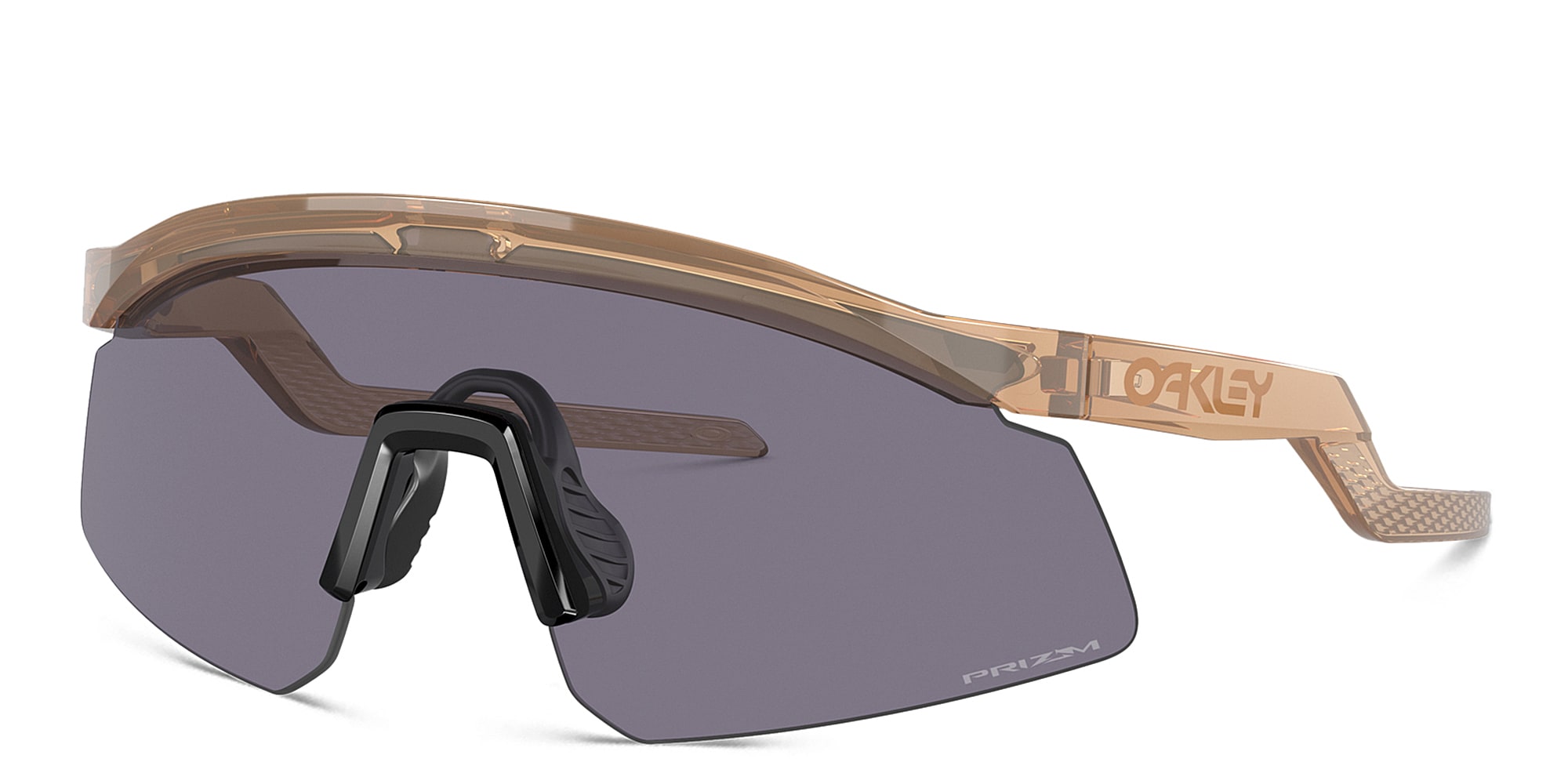 Shop Oakley BXTR Half-Rim Mask Sunglasses in Brown online.