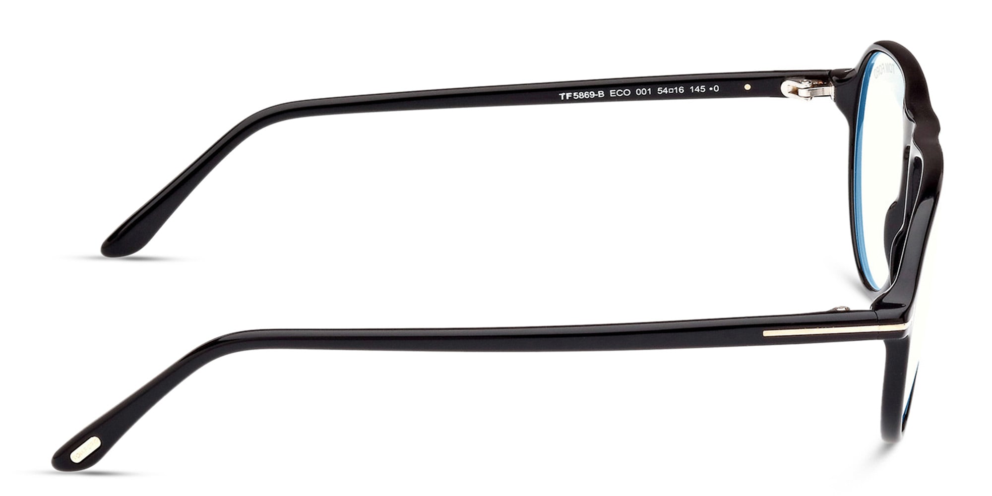 Shop TOM FORD Pilot Eyeglasses in Shiny Black online.