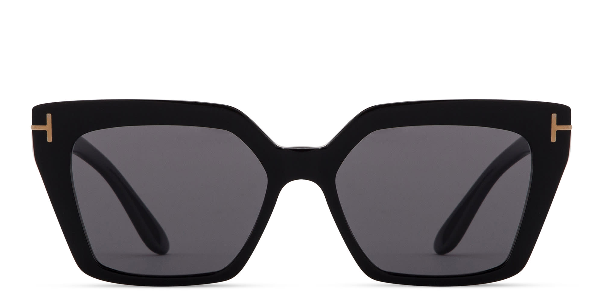 Shop TOM FORD Winona Cat-Eye Sunglasses in Shiny Black online.