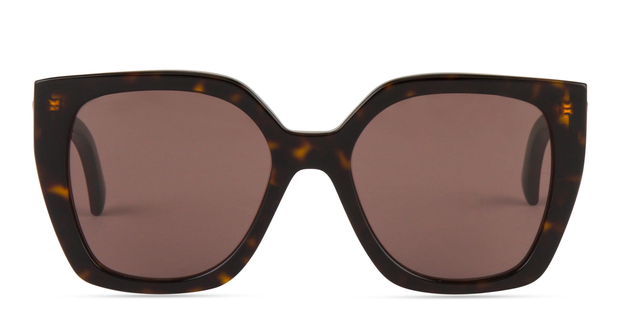 Shop GUCCI Oversized Square Sunglasses in Havana online.