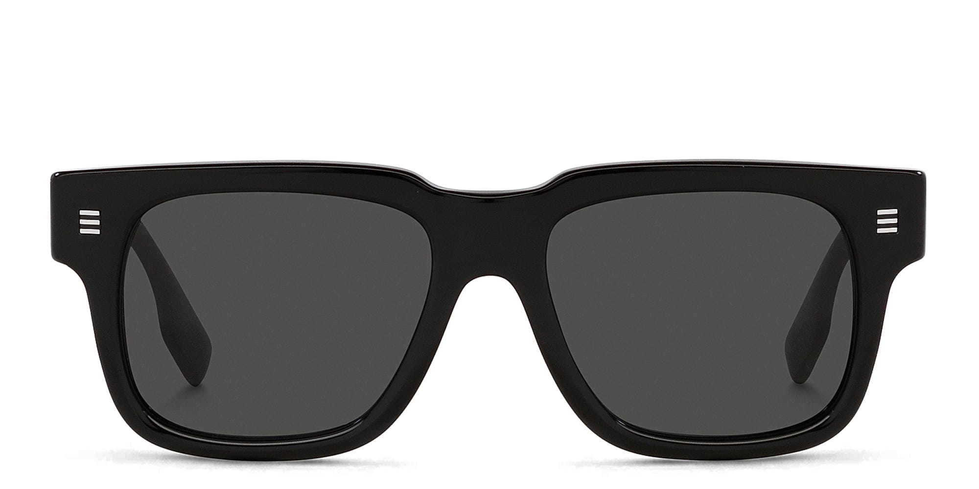 Shop BURBERRY Square Sunglasses in Black online.