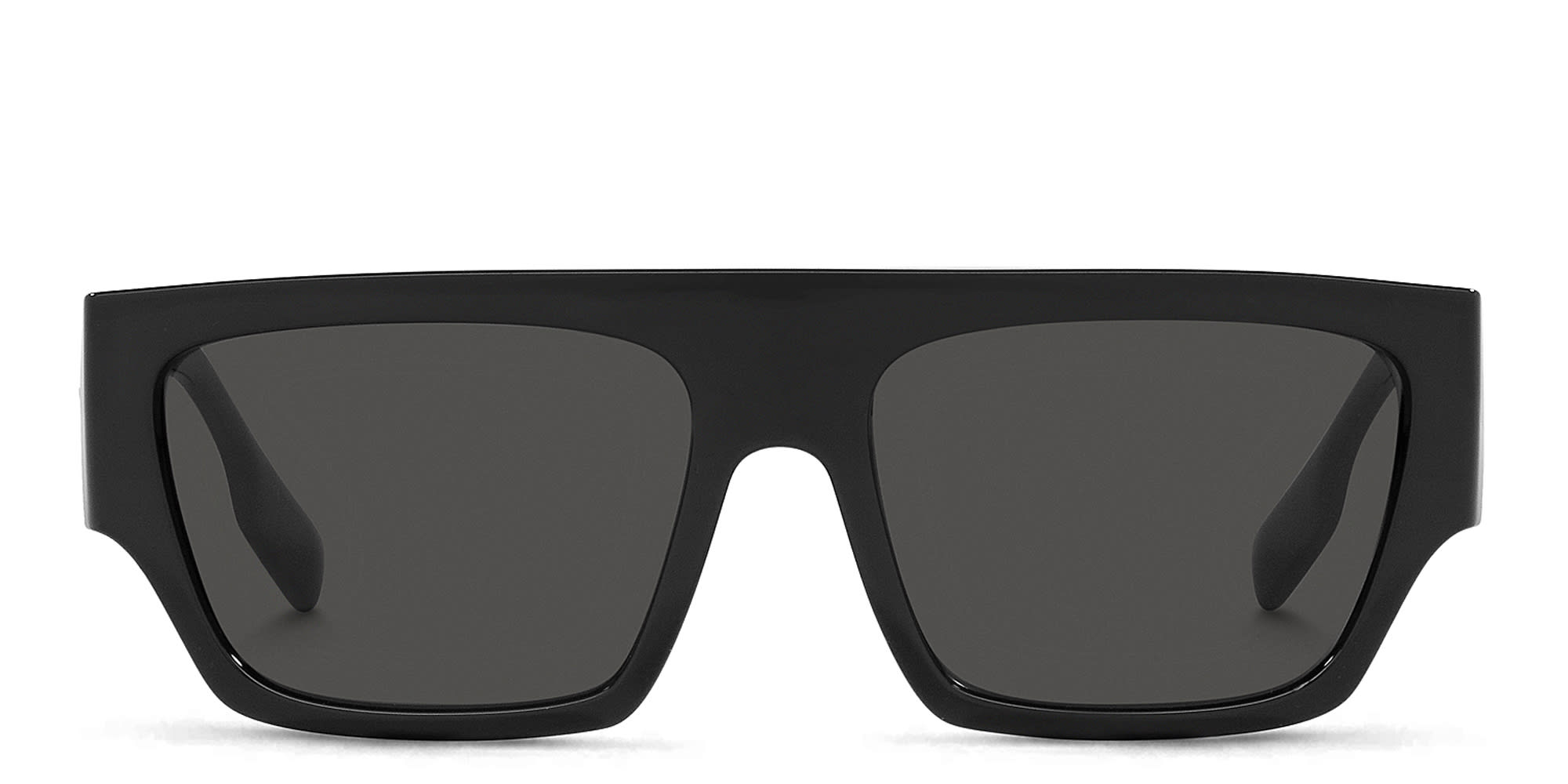 Shop BURBERRY Square Sunglasses in Black online.