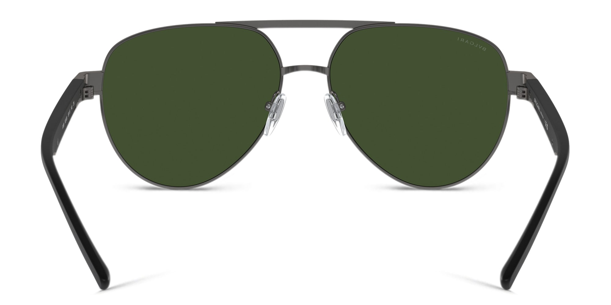 Shop BVLGARI Pilot Sunglasses in Ruthenium online.